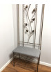 Кована прихожа декорована листком P02-62